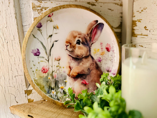 Decorative Bunny Plate 10”
