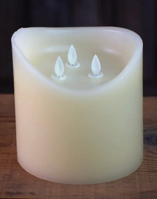 3 Wick LED Candle