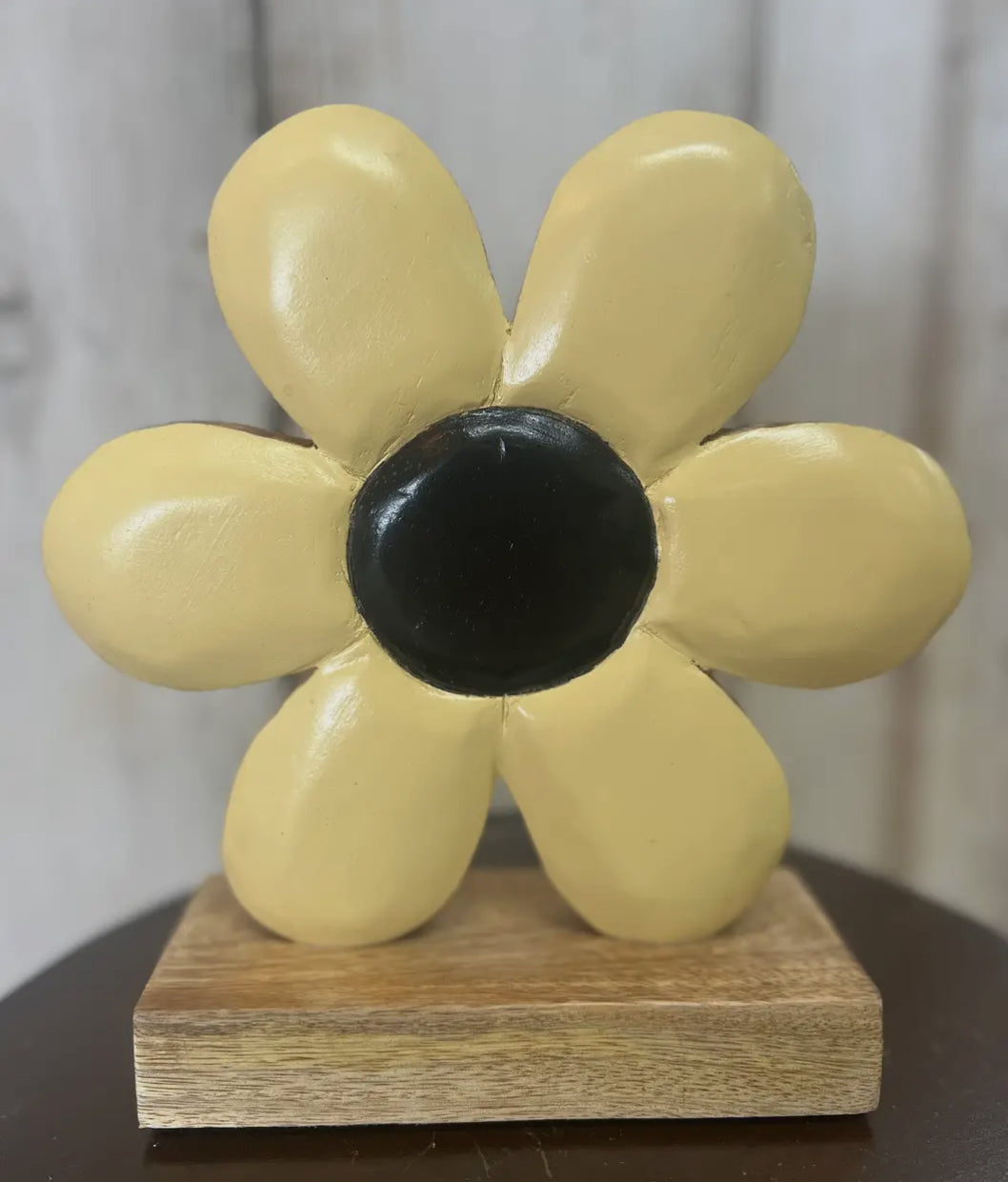 Wood Enamel Flower Sitters
