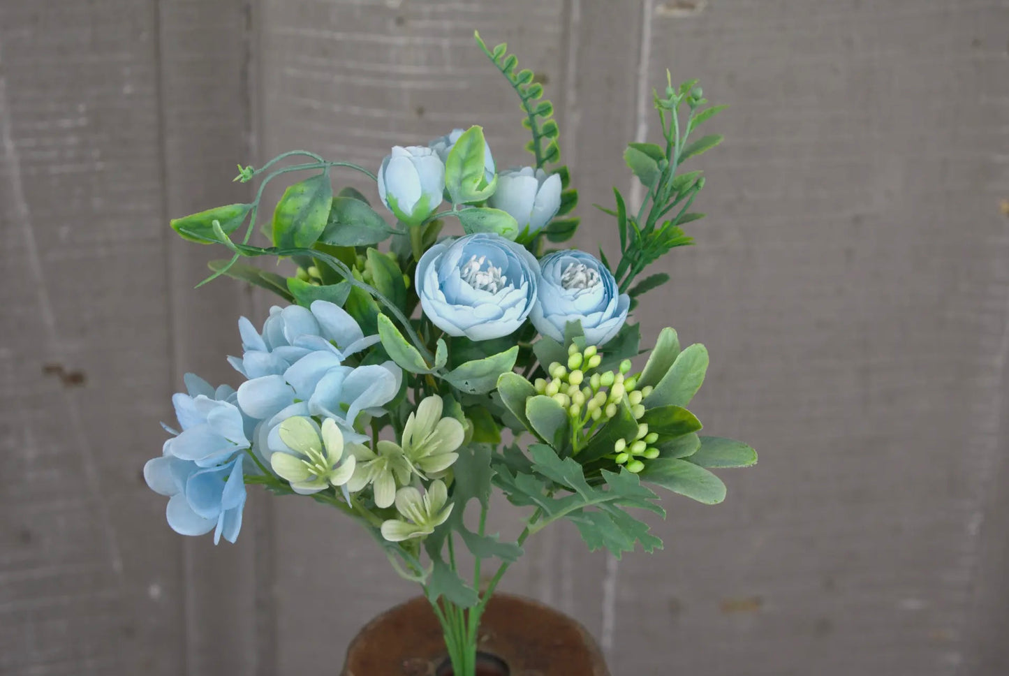 Icy Blue Hydrangea Pick