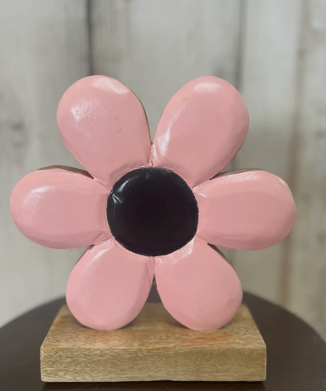 Wood Enamel Flower Sitters