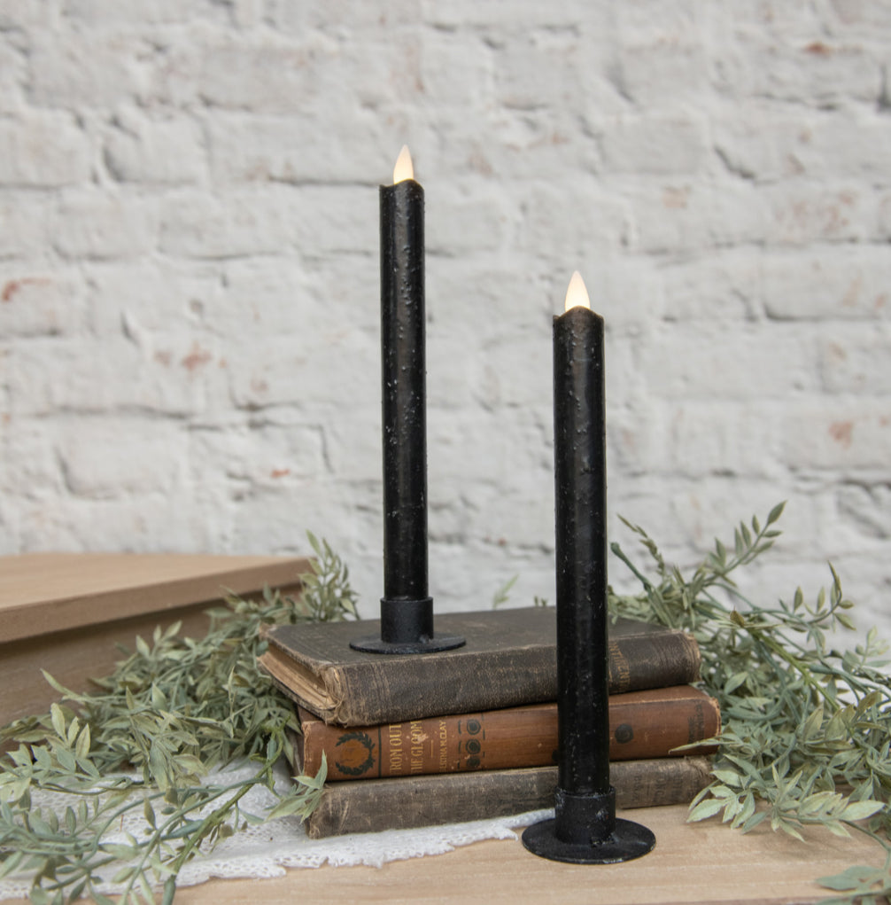 6.5” Moving Flame | LED Tapers (Set of 2)