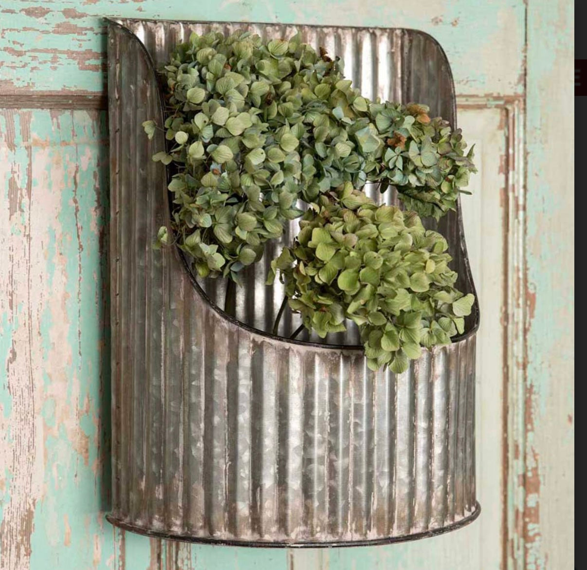Galvanized Wall Planter