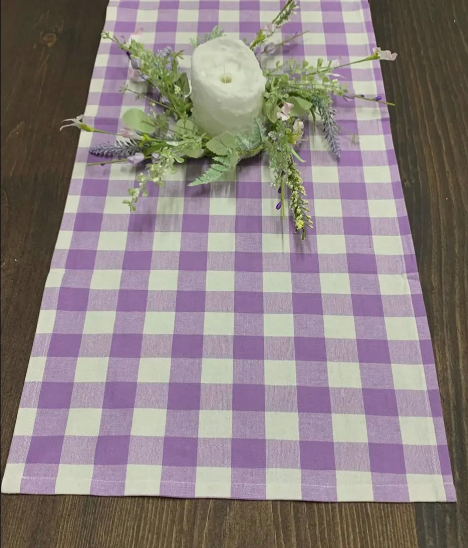 Purple Buffalo Check Runner