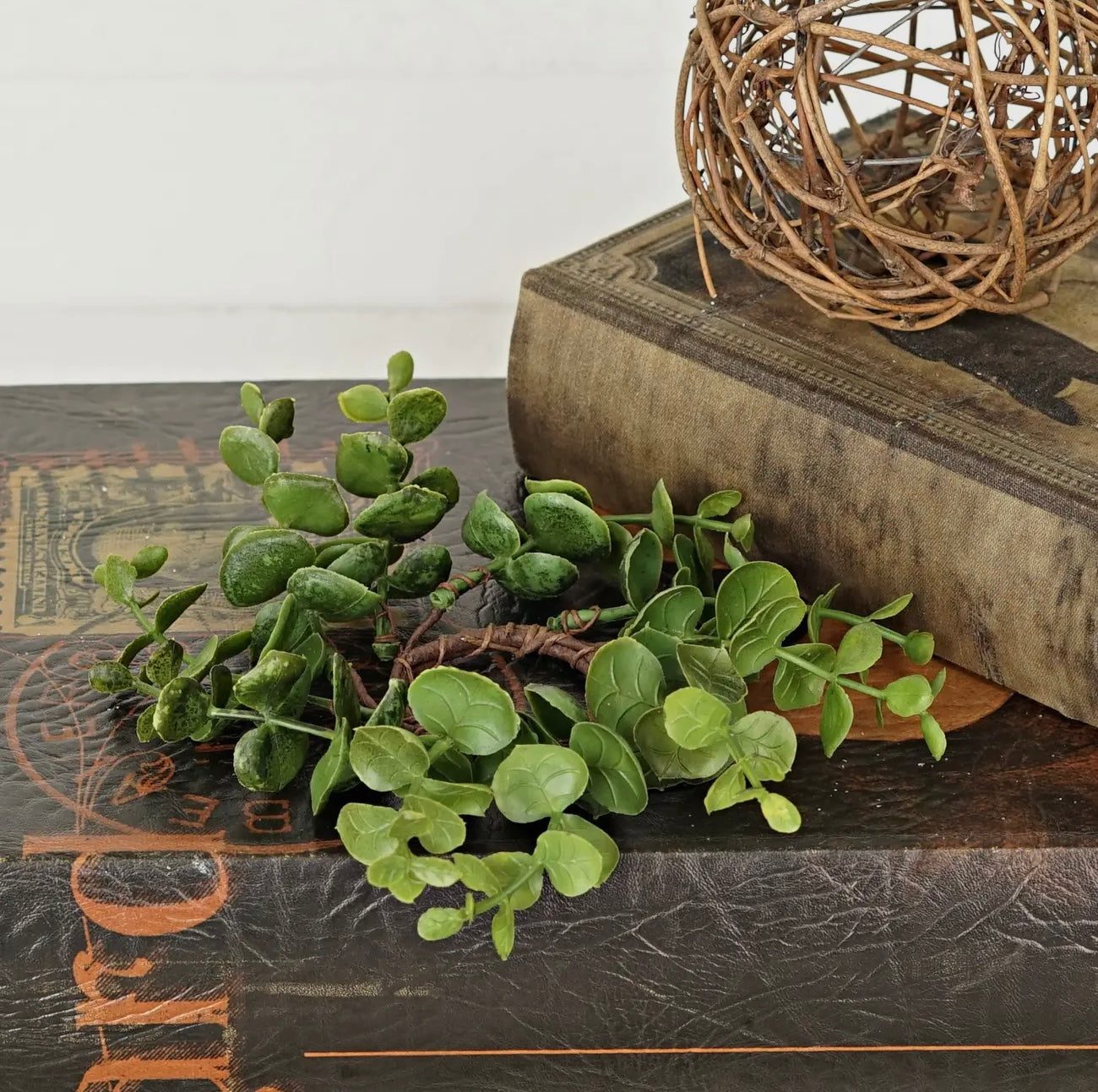 Soft Touch Evergreen Eucalyptus Taper Candle Ring