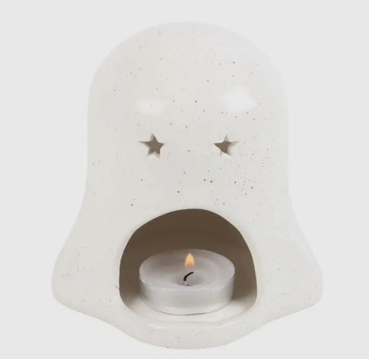 Ghost with Pumpkin | Tea light Holder