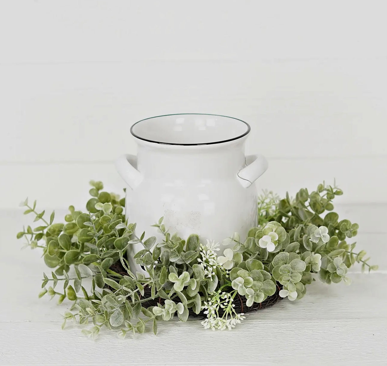 Sage Eucalyptus with Seeds | Twig Wreath or Candle Ring