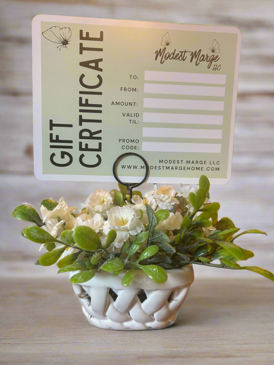 Embellished Gift Certificate