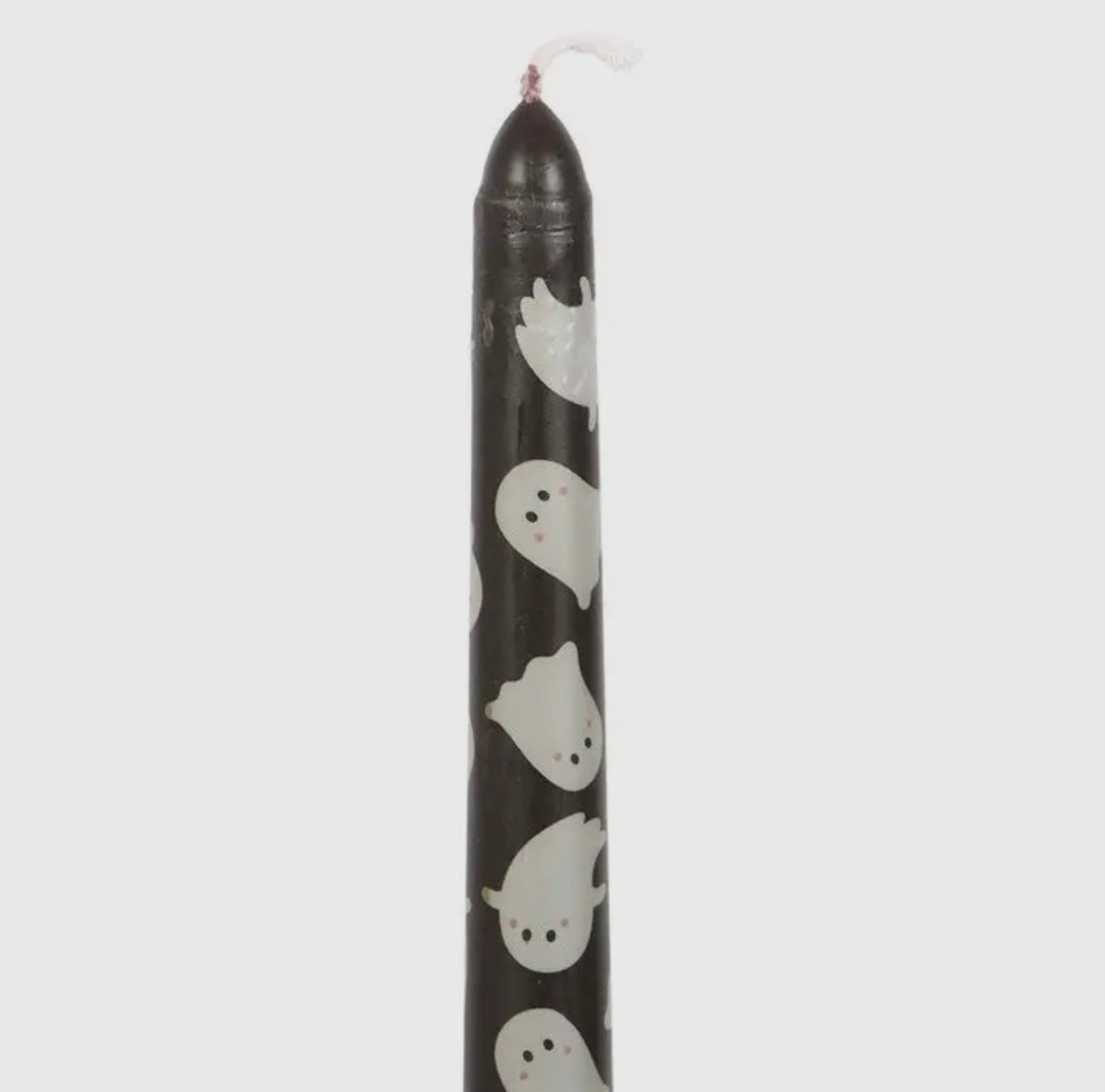 Ghost Taper Holder with Candle