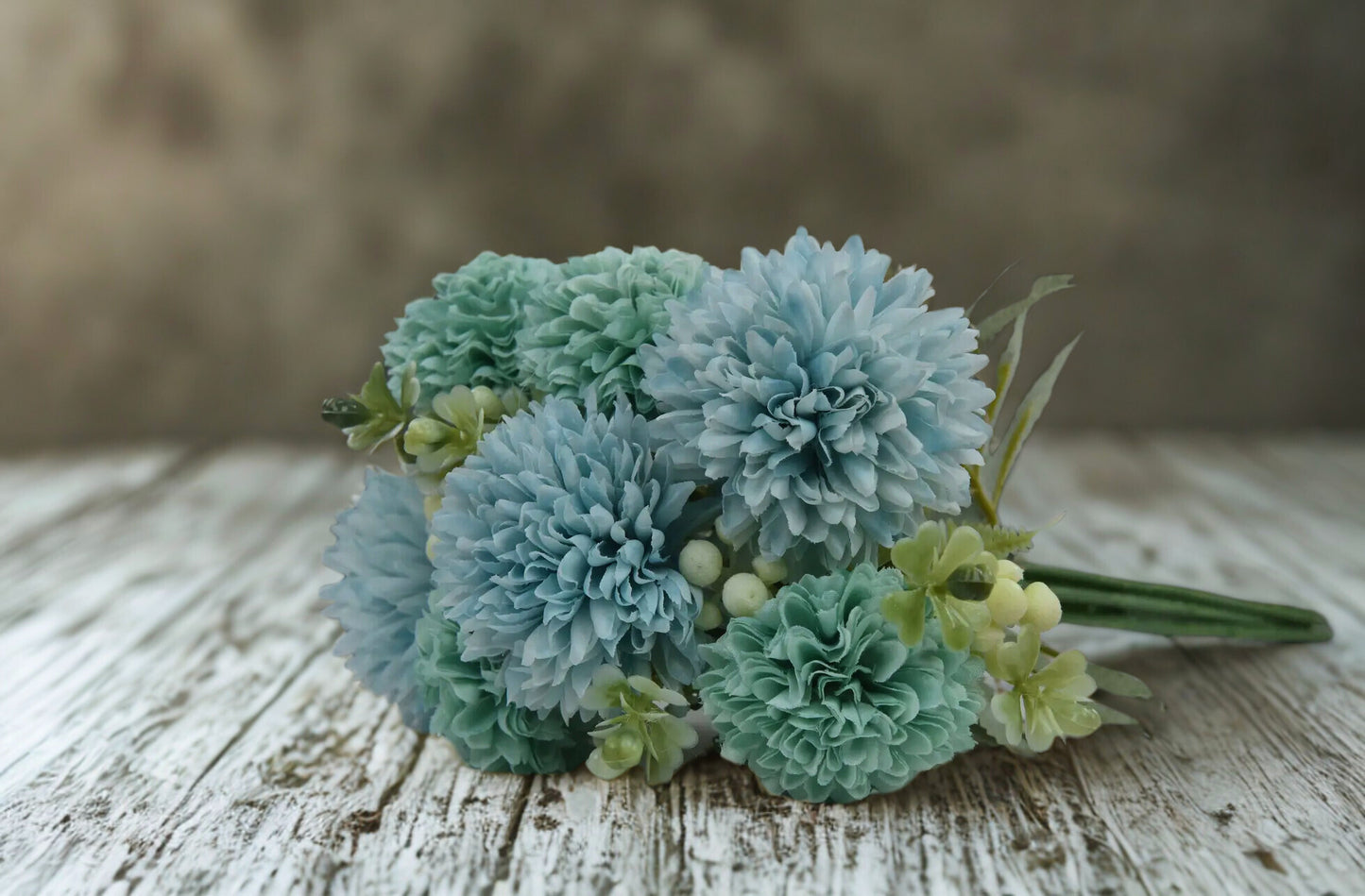 Blue Chrysanthemum Pick 12”