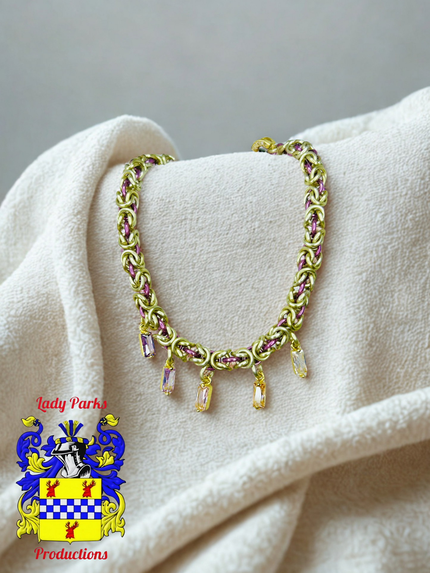 Micro Byzantine Gem Bracelet (Pink & Purple)