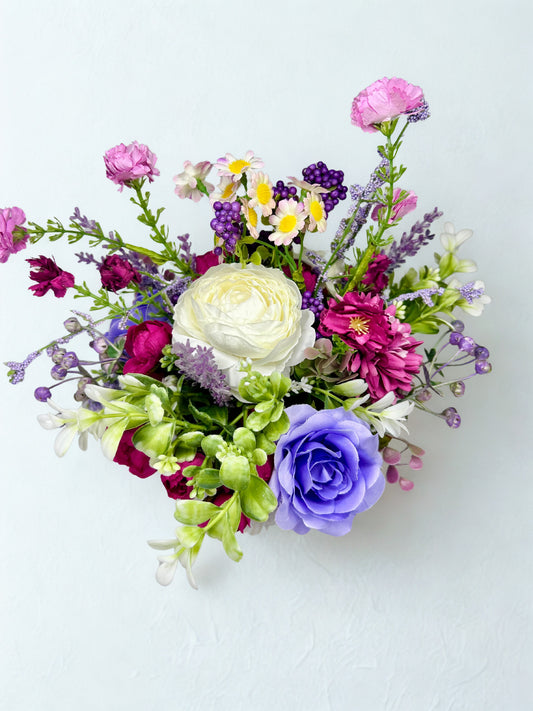 Spring Tulip Planter Vase & Arrangement