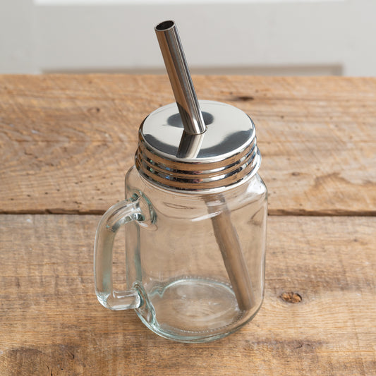 Mason Jar Drinking Straw Set