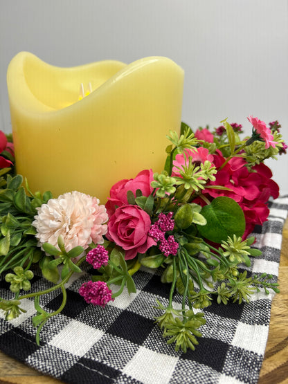 LED 3 Wick Candle Centerpiece Bundle