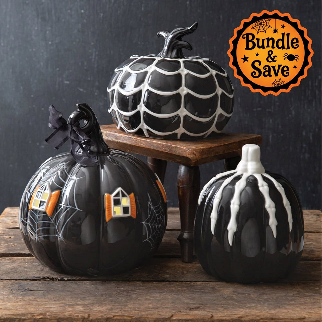 Set of 3 | Halloween Pumpkin Bundle