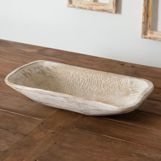 Whitewash Dough Bowl