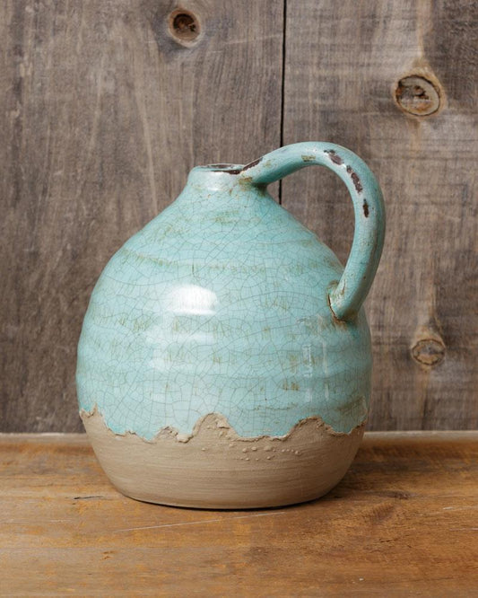 Blue Earthenware Jug