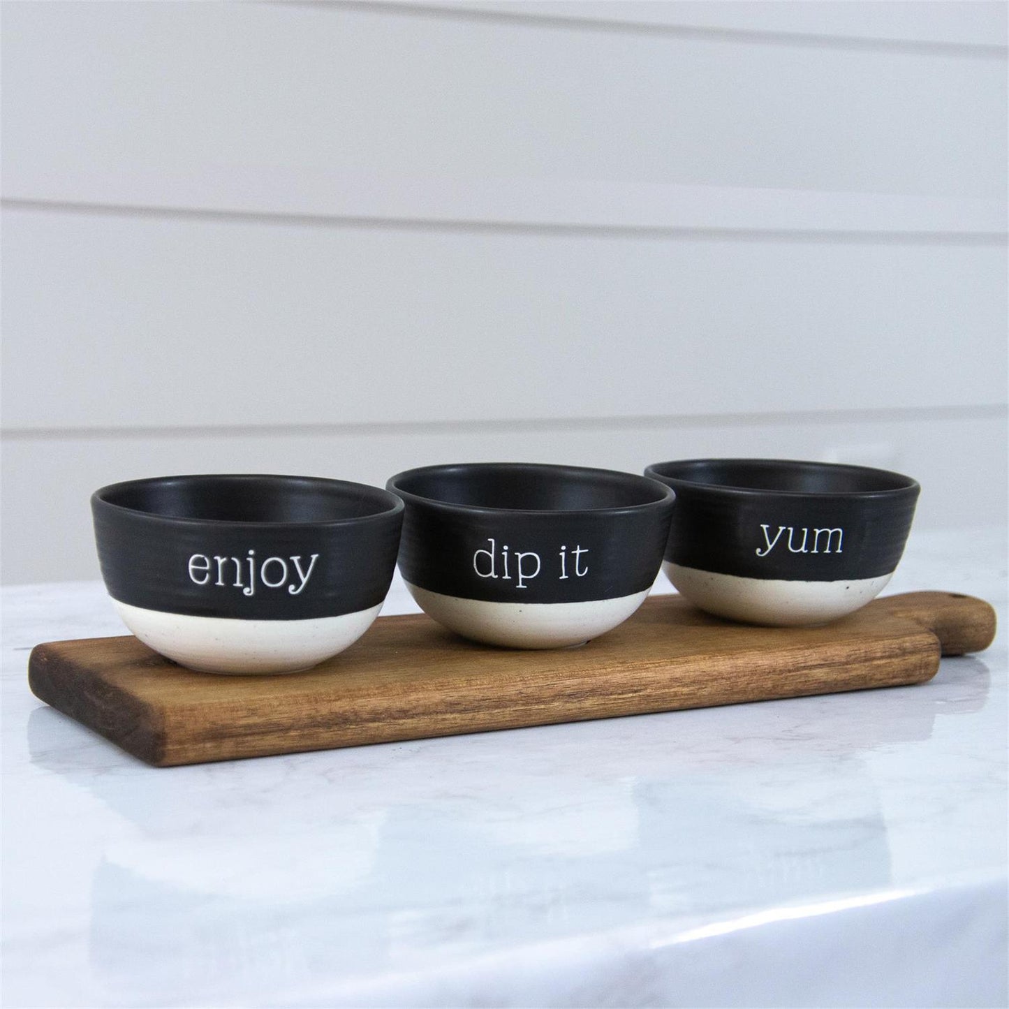 Serving Tray & Dip Bowls