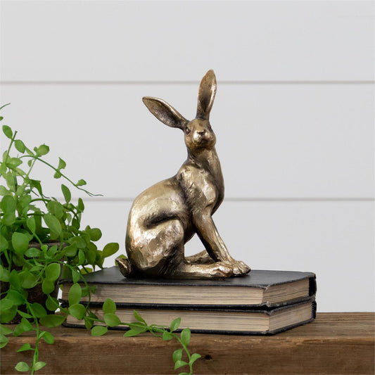 Sitting Brass Rabbit