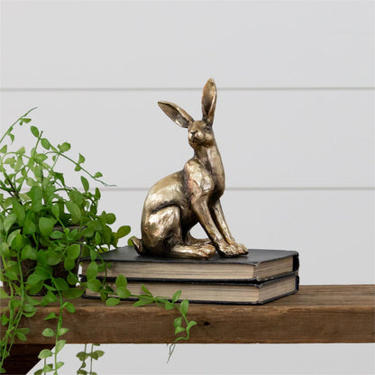 Sitting Brass Rabbit