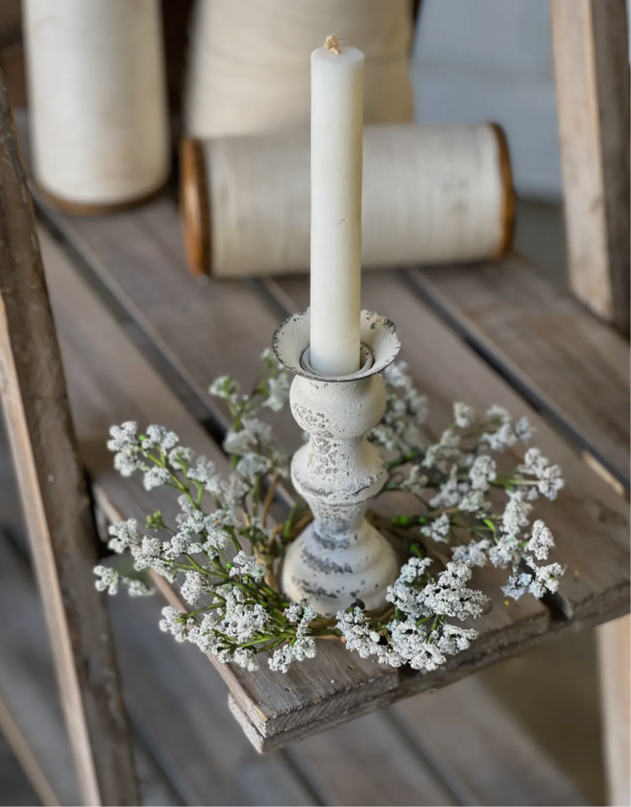 Snowy Candle Ring