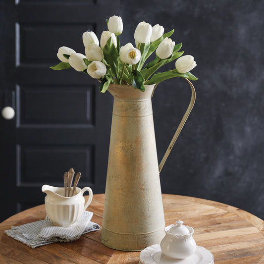 Tall Gold Pitcher