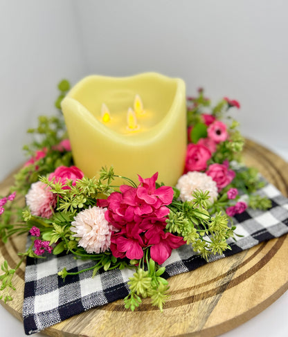 LED 3 Wick Candle Centerpiece Bundle