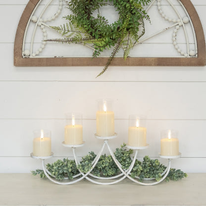 5 Pillar Tabletop Candle Holder