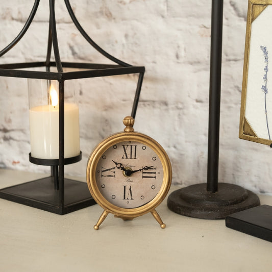 Small Bronze Tabletop Clock