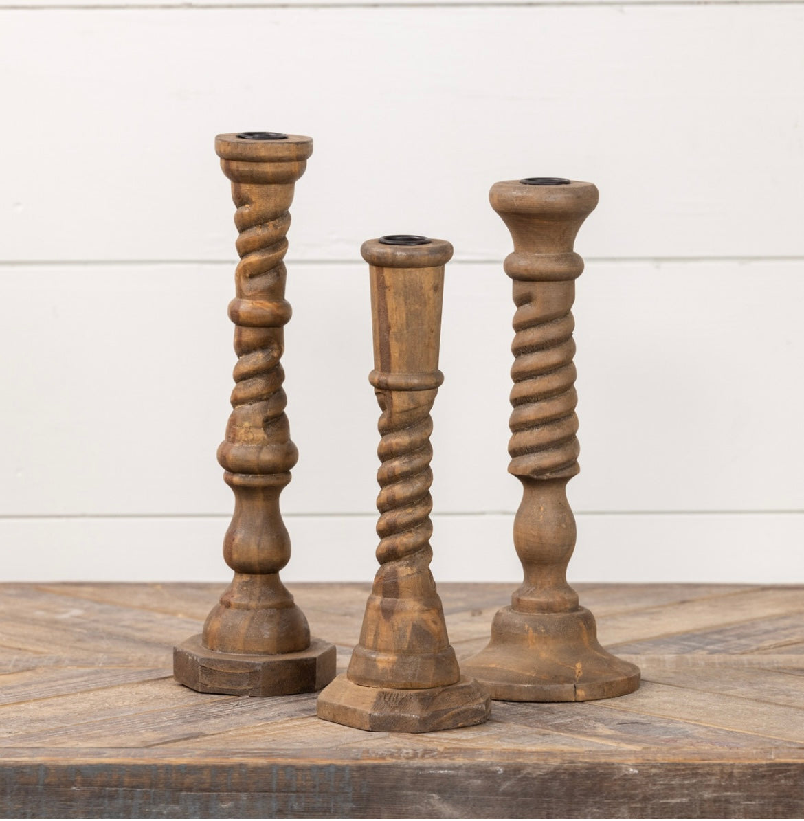 Set of 3 Taper Candlesticks