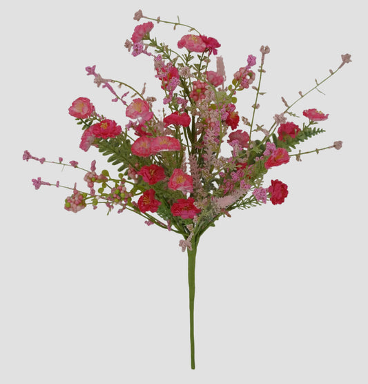 Pink Mini Flower Spray 20”