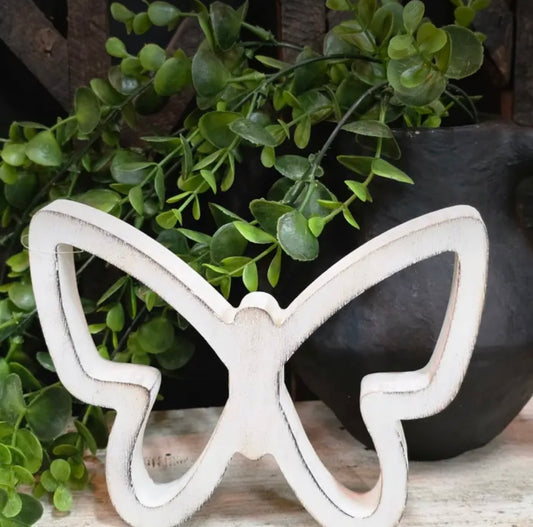 White Hollow Butterfly