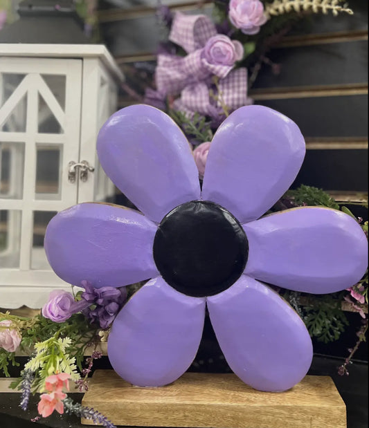 Wood Enamel Flower Sitters