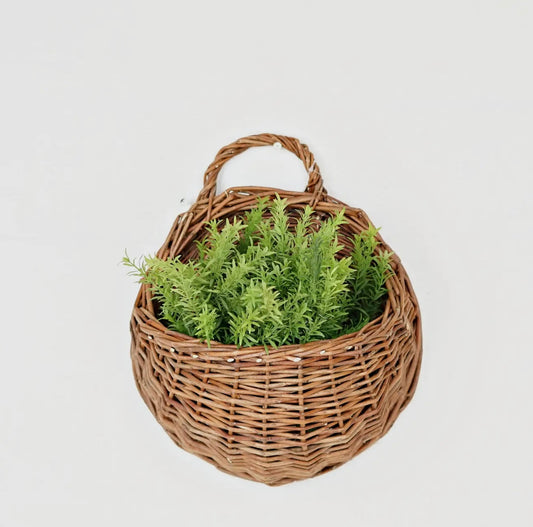 Hanging Willow Basket | Half Ring