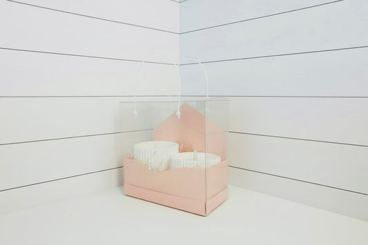 White Cement LED Candle Grab and Go Gift Set