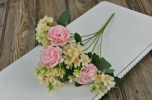 Light Pink Cabbage Rose Pick 14”