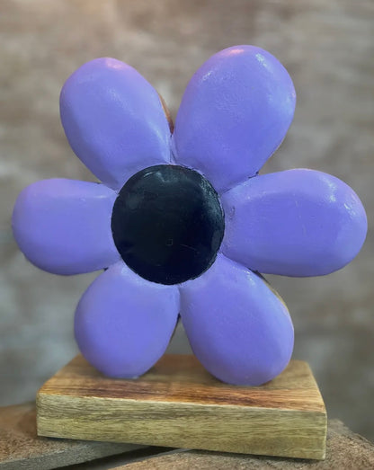 Wood Enamel Flower Sitters