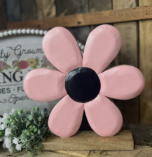 Wood Enamel Flower Sitters