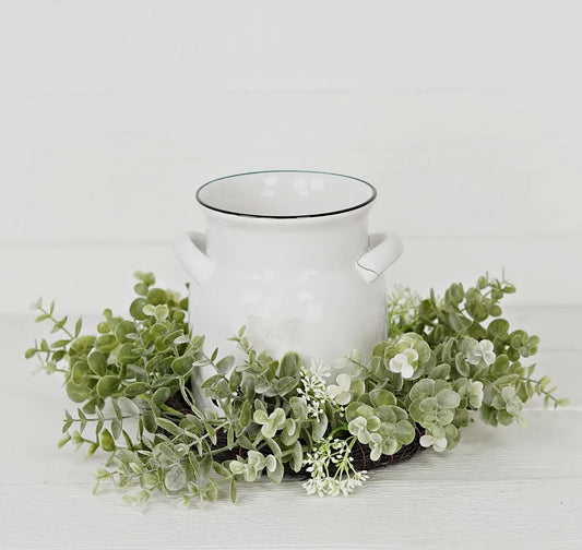 Sage Eucalyptus with Seeds | Twig Wreath or Candle Ring
