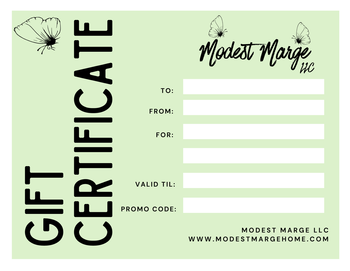 Gift Certificate