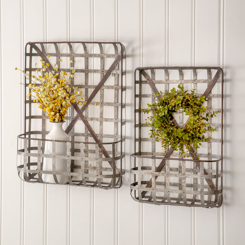 Metal Tobacco Wall Basket