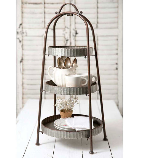 3 Tier Round Display