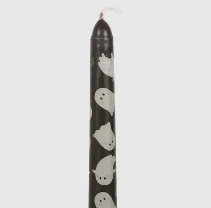Ghost Taper Holder with Candle