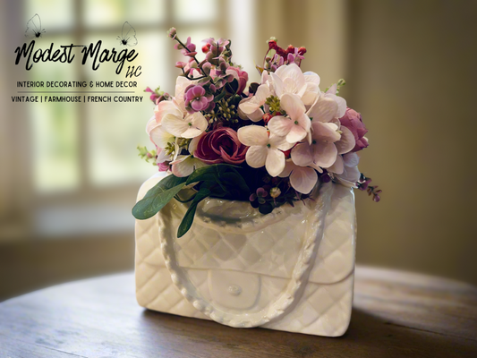 Purse Planter | Floral Arrangement