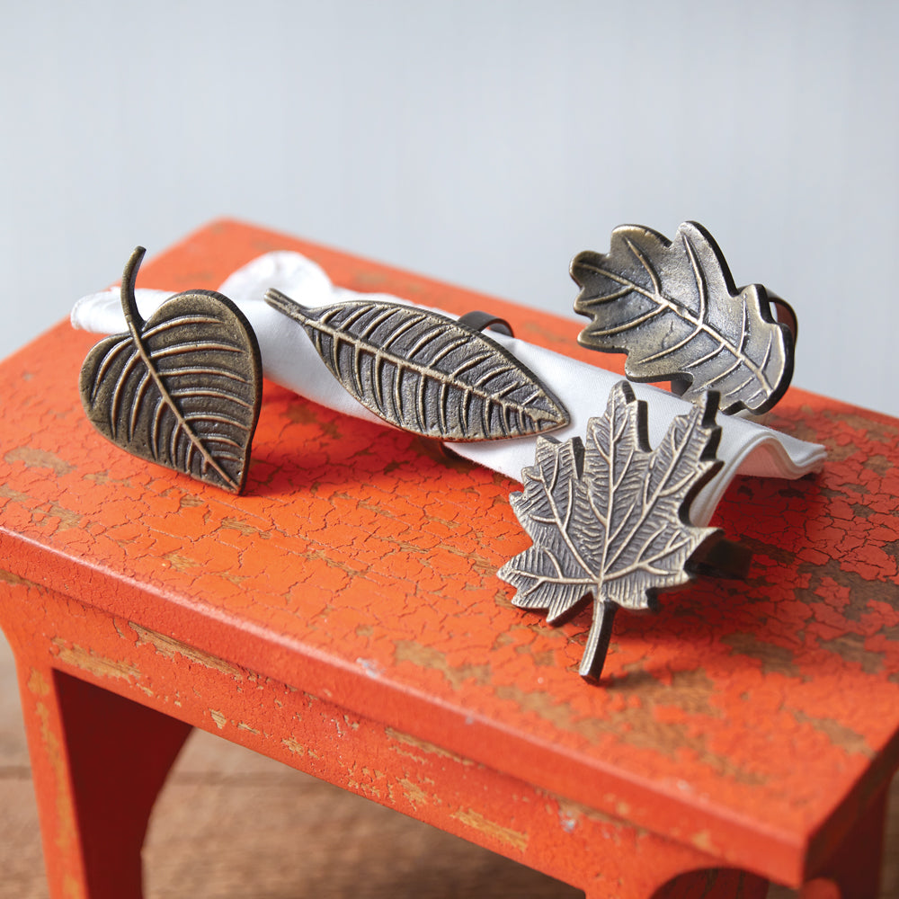 Autumn Leaves Napkin Rings (Set of 4)