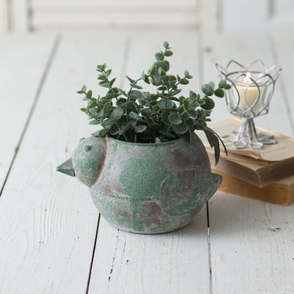 Rustic Bird Container | Planter