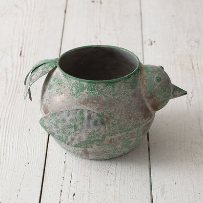 Rustic Bird Container | Planter