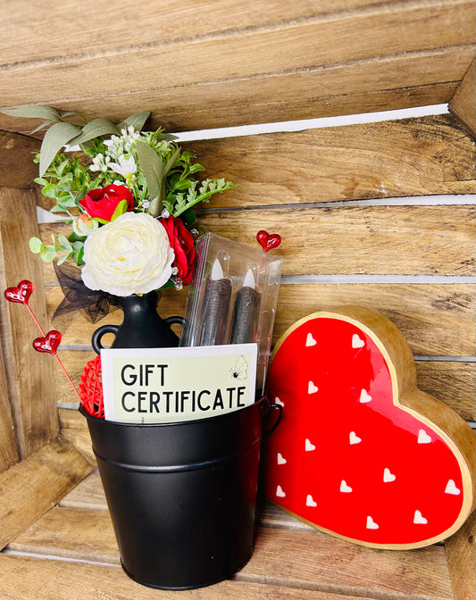 Floral, Candles & Gift Card Gift Set