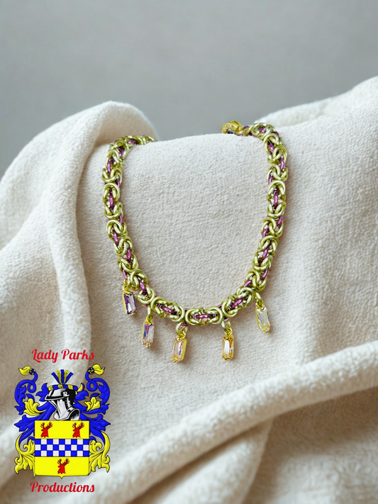 Micro Byzantine Gem Bracelet (Pink & Purple)