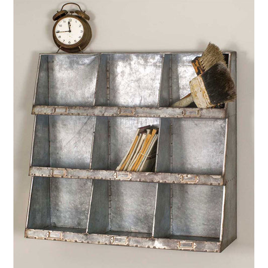 Galvanized Wall Cubby